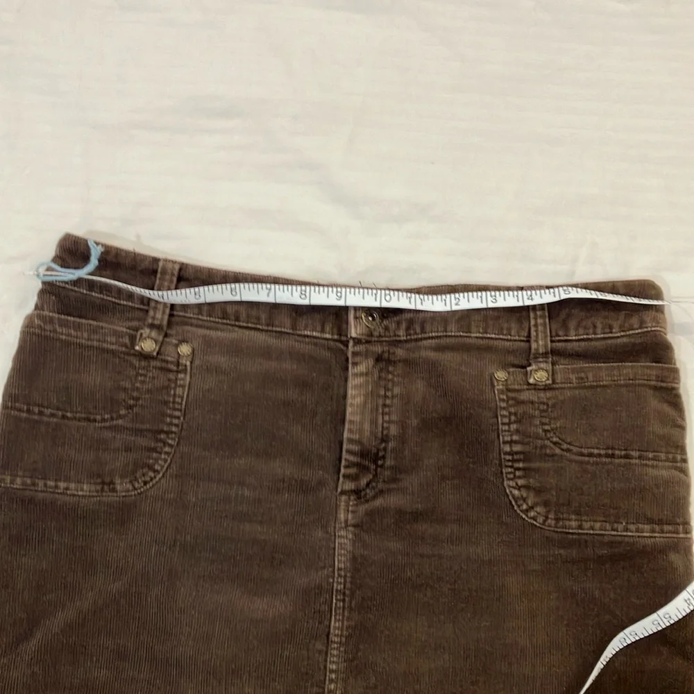 Point zéro women’s size 13 corduroy Classic Brown Skirt - Picture 9 of 14